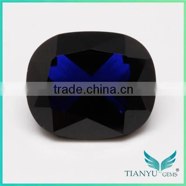 Wholesale Wuzhou Gem Processing 114# Deep Blue Synthetic Spinel Stone