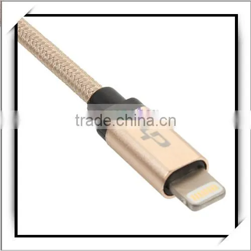 For iPhone For iPad USB Date Cable Transmission Cable Date Cable USB Cable 1M Golden