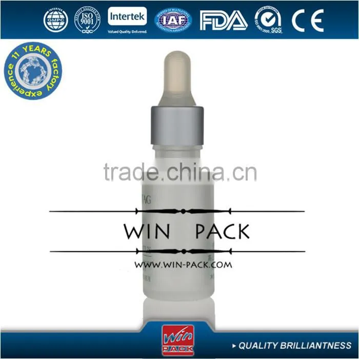 5ml 10ml 12ml frosted essential oil bottle with dropper and aluminum cap