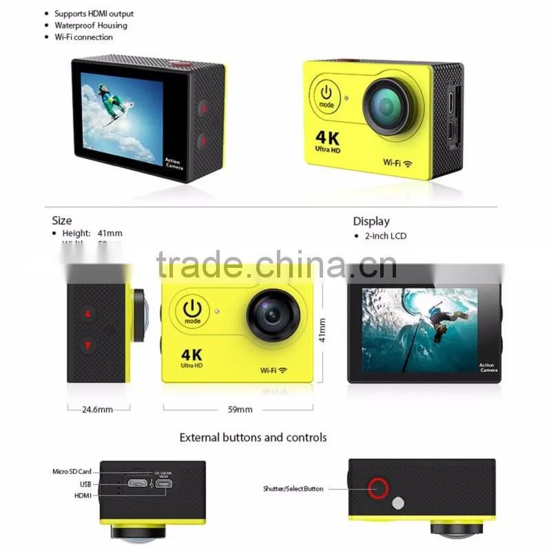 Action camera EKEN H9 HD 4K WiFi waterproof go pro camera SJ4000 style
