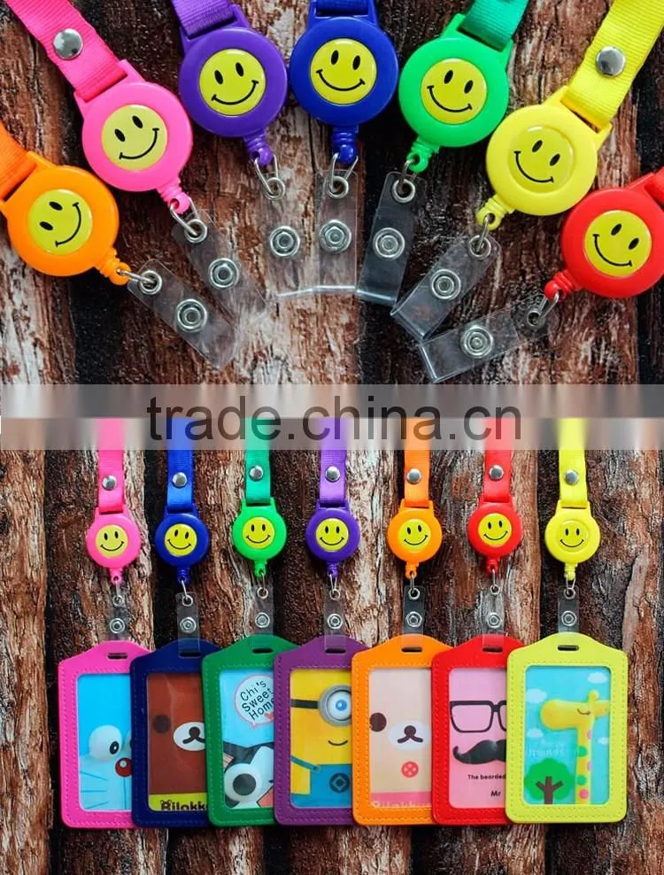 Printing lanyard with pvc card holder