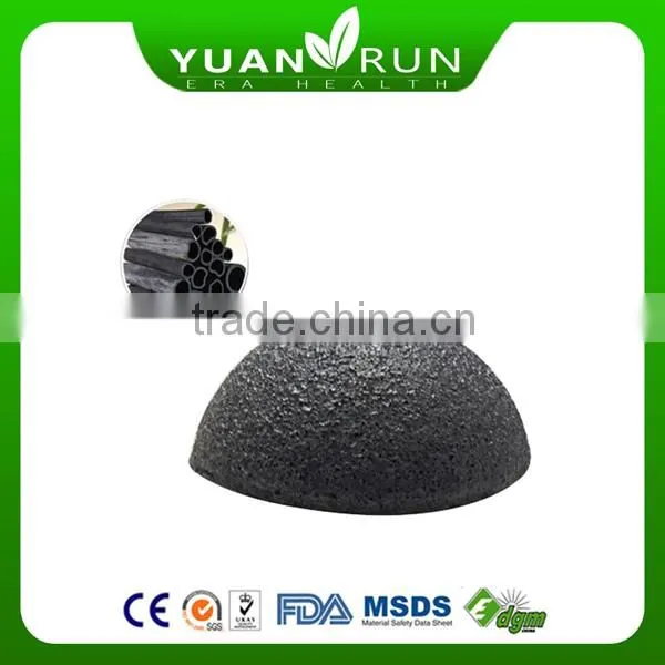 charcoal konjac sponge face cleaning and massaging konjac sponge