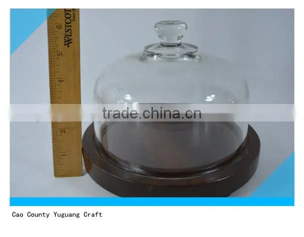Wooden Cheese Platter Wooden Cheese Plate with glass dome