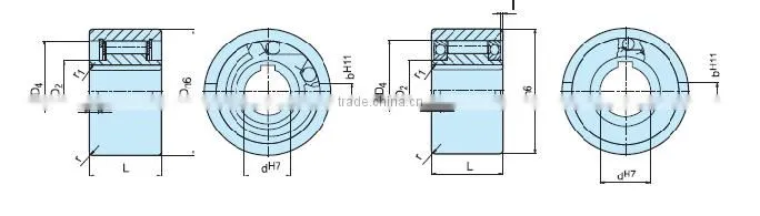 CL55 one direction bearing centrifugal clutch