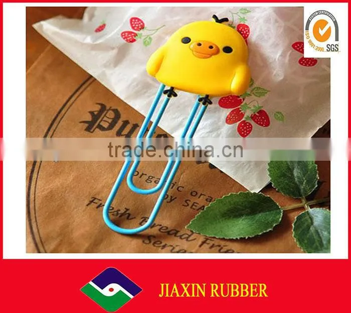 Wholesale cute animal shape of silicone bookmarks for kids JX-100147