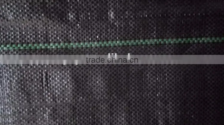 black weed barrier fabric matting/anti grass woven mat plastic golf weed control ground cover