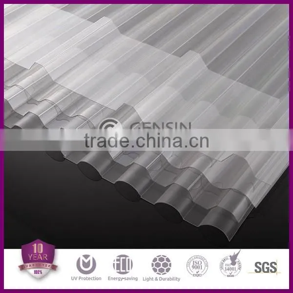 corrugated polycarbonate sheet/corrugated solid sheet/corrugeated roofing sheet