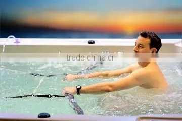 Big Plastic Swimming Pools Water Jet with 17" TV Powerful Air Jets for Adult