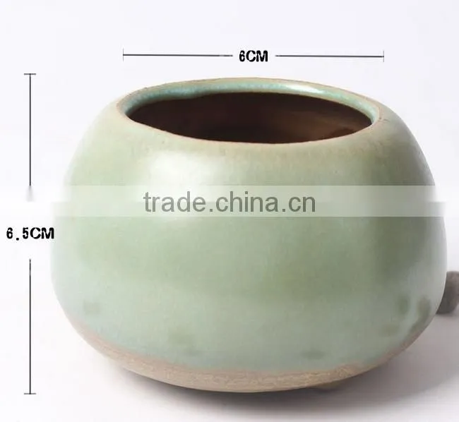 New design small indoor succulents ceramic flower pots