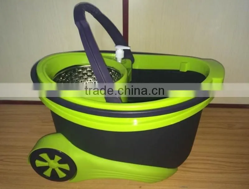 360 spin mop to easy portable with wheels