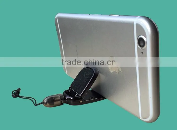Multifunctional mobile phone stand ,mobile phone screen cleaner, mobile phone dust plug