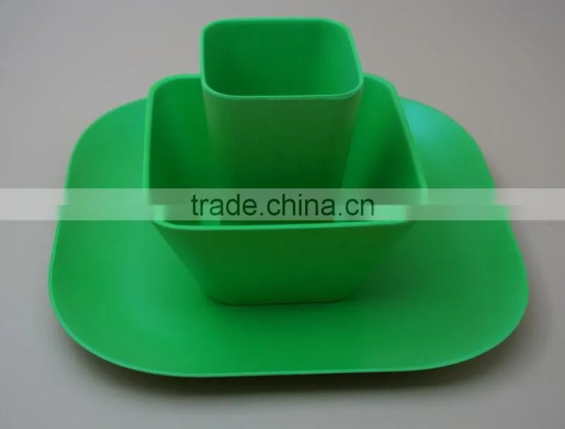 LFGB Certification Bamboo fiber plant fiber Dinnerware Sets