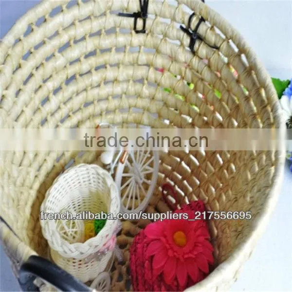 Household Furniture Zakka Storge Basket Wicker Waste Bin Country Style