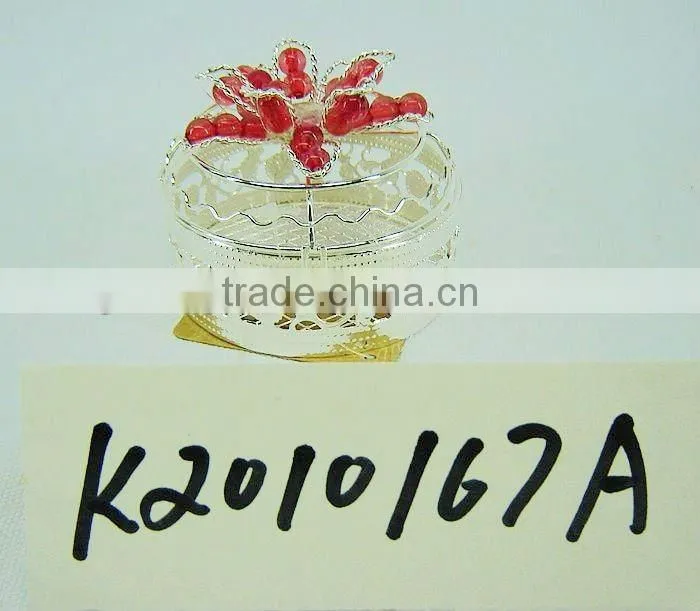 Silver Metal Decorative Gift Packing Box for holiday use