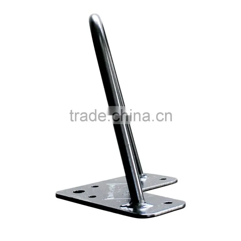 Home Furniture Hardware black powder coated Cabinet metal hairpin leg