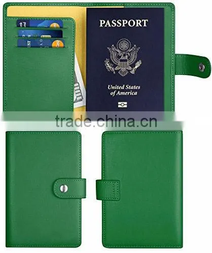 Personalized travel wallet leather passport holder custom for business