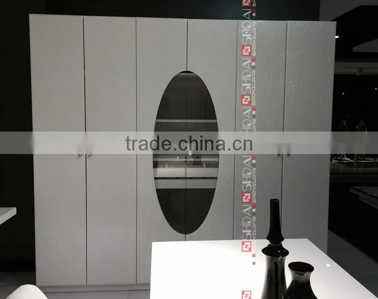 Modern Design gloss White Lacquer wardrobe, Contemporary bedroom wardrobe designs , Cheap Bedroom wall wardrobe design LV-F801
