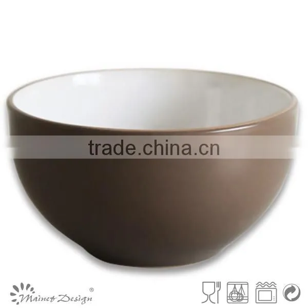 13.5cm colorful glazed stoneware bowl for your family top sale with dots euro friendly