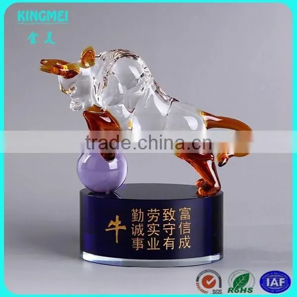 Custom Design Crystal Zodiac Dog for New Year Decoration