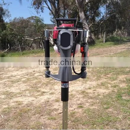 52mm Petrol Gas Powered Electric Power Mini Hand Fence Pile Piling Driving Hammer Machine Portable Honda Engine Post Driver