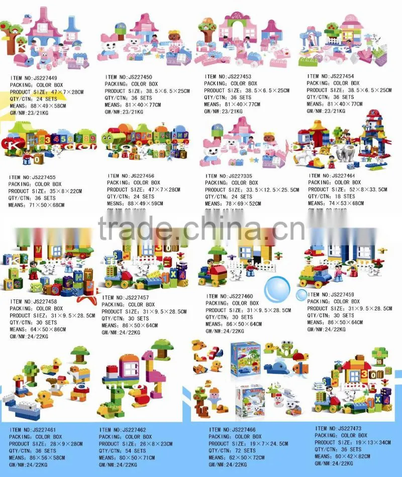 2015 hot item plastic toy bricks for sale