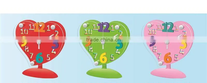 Plastic educational Toy Clock for kids