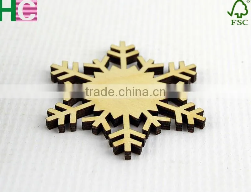 wood snow slices for Christmas tree decoration