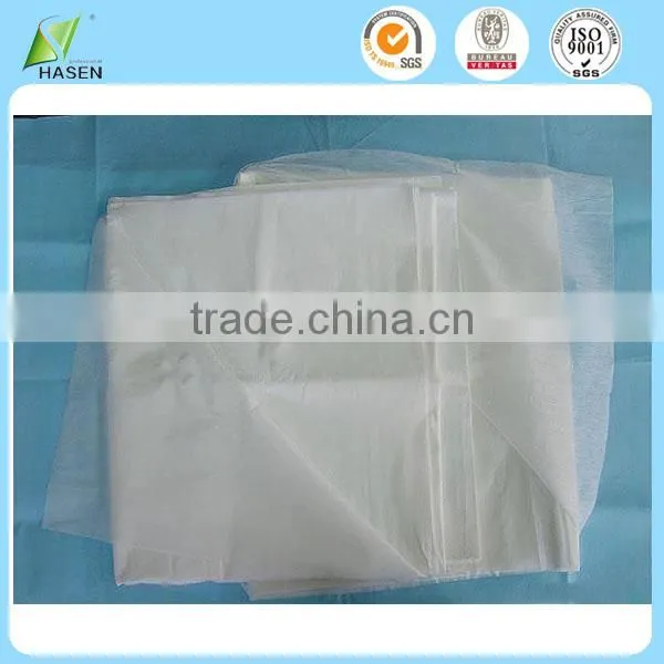 China supply nonwoven fabric hospital used bedsheets