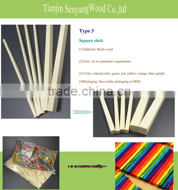 colorful DIY toys craft wooden ice cream sticks