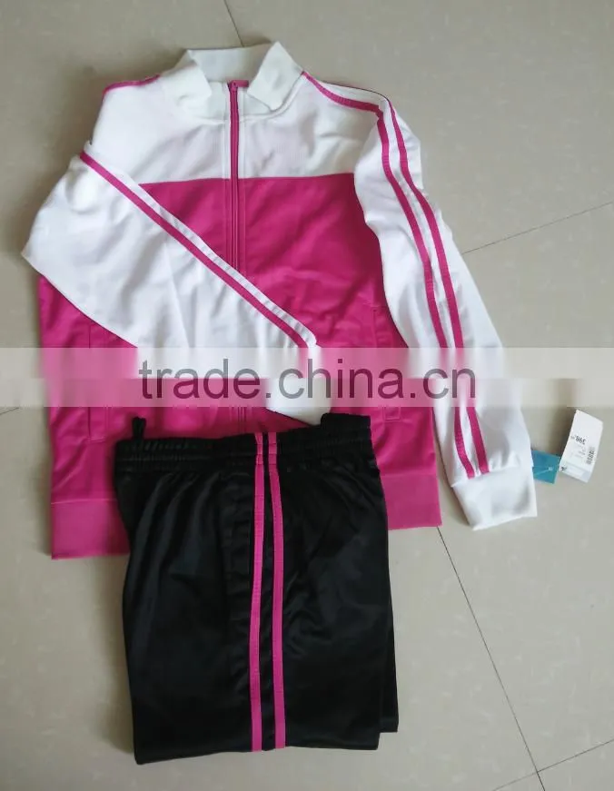 Best sale jogging 100%poly tricot sport wear suit