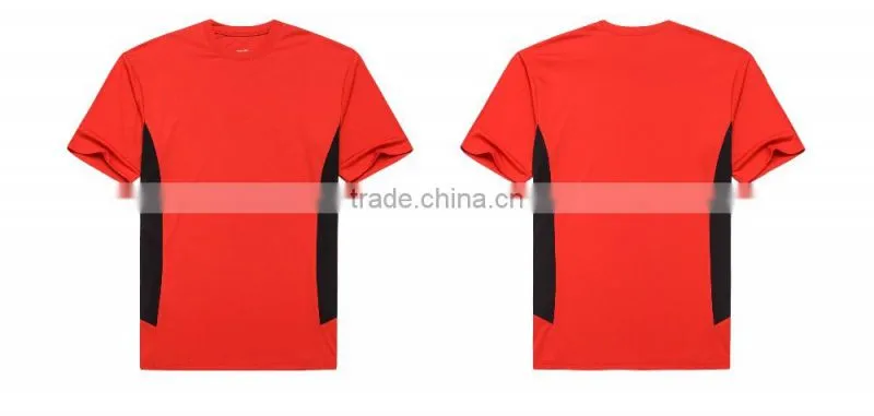 2016 hot sale mens short sleeve t shirt round collar casual t shirt breathable