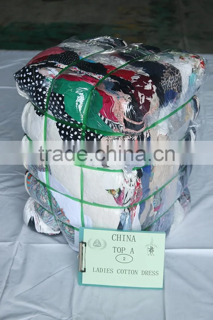 New Fashion Ladies Cotton Dress All Kinds Of Used Clothing Florida style