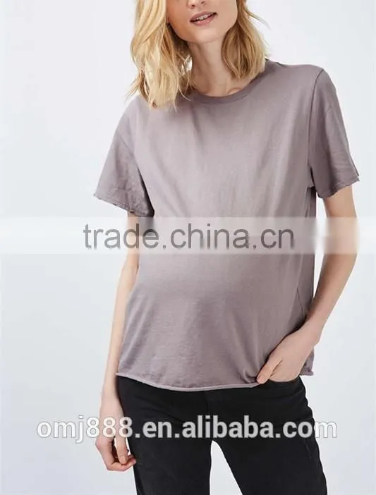 Short sleeve plain maternity t shirts wholesales