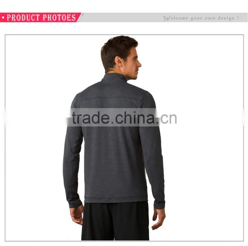 Wholesale Half Zip Running Hoodies Bomber Jackets 100%Cotton Plain T-shirt Sports Hoodies