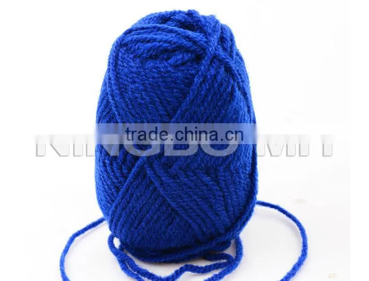 Wool and acrylic blended yarn