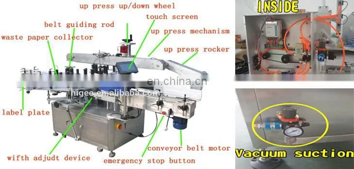 Brand new technology labeling machine flat and oval with factory price