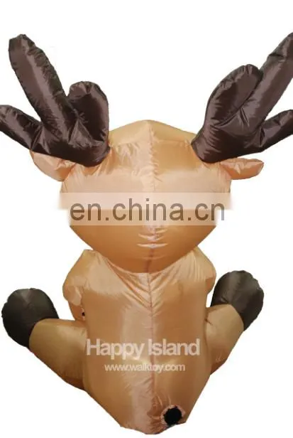HI inflatable indoor christmas decorations sitting reindeer