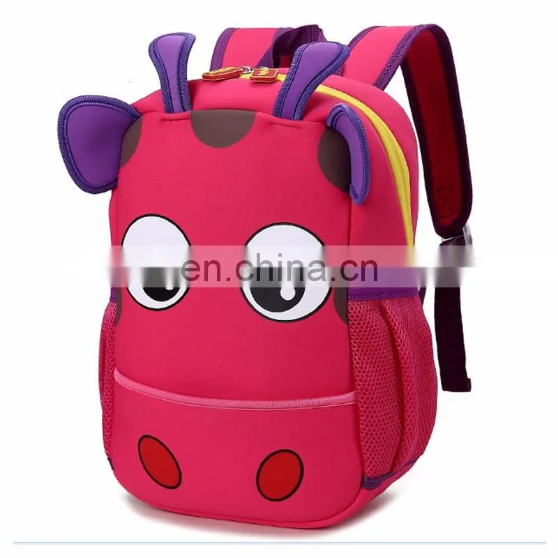 2017 factory price neoprene kids school bag