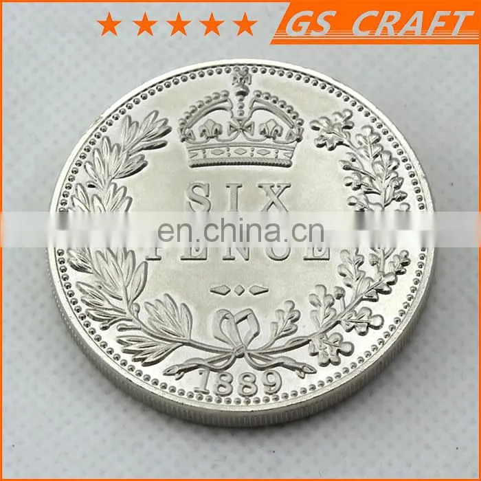 Customized precious logo embossed ag 999 silver coin