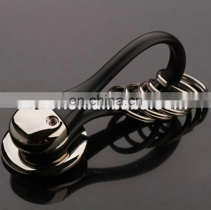 PROMOTIONAL METAL PLASTIC MULTIPLE RINGS KEYCHAINS