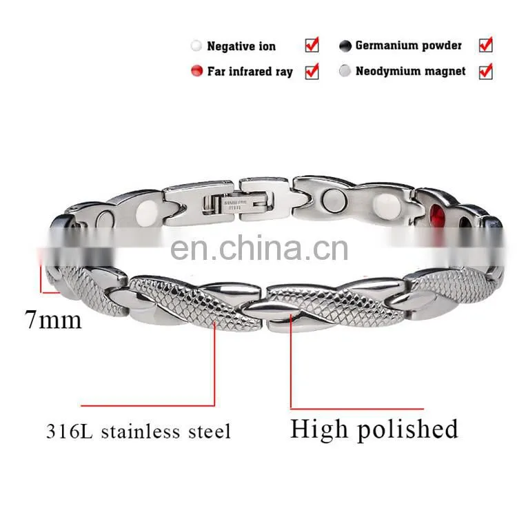Positive energy balance jewelry blood pressure japanese magnetic bracelet