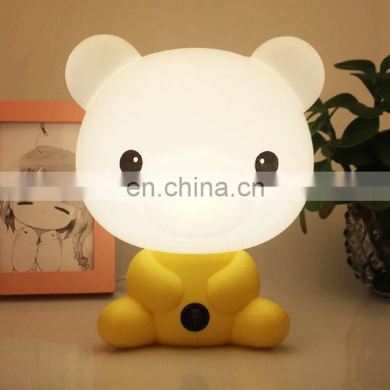 Kawaii fashional cute bedroom lamps cartoon pet night light led bulbs