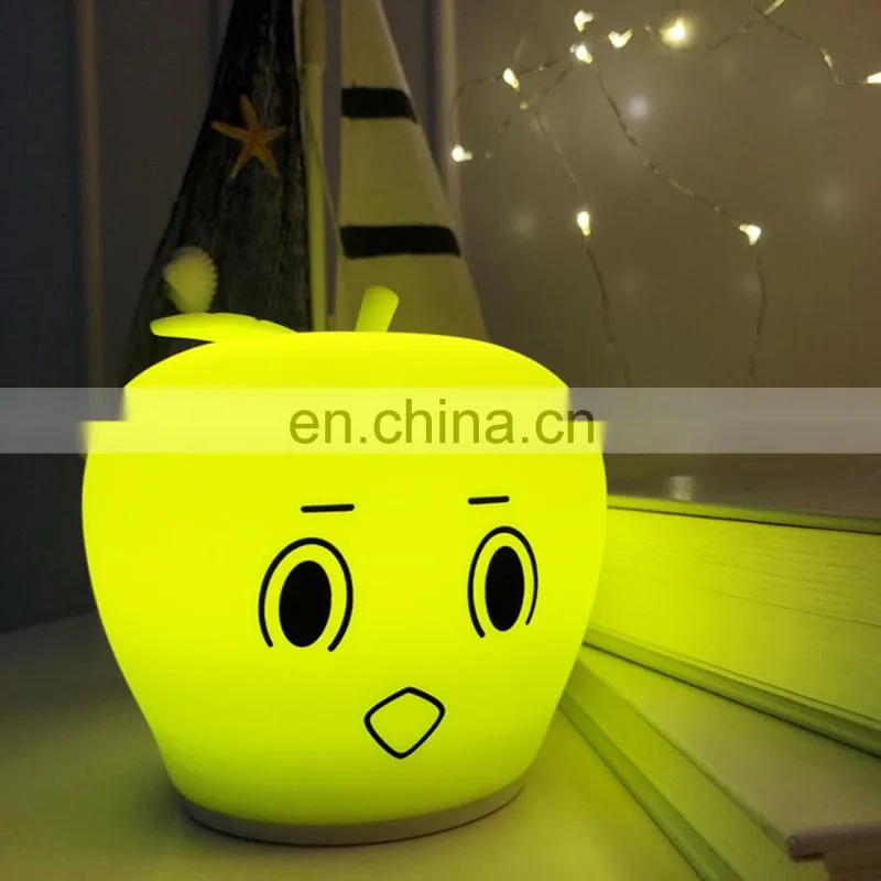 Wholesale silicone lamp cute animal silicone baby night light for kids