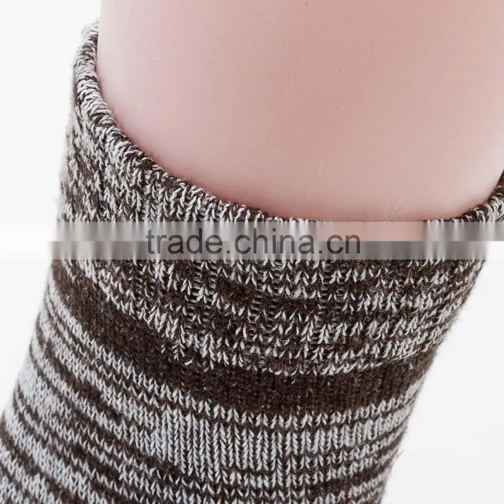 Asian boy color mixing knitted cotton men tube socks/ knitted machine