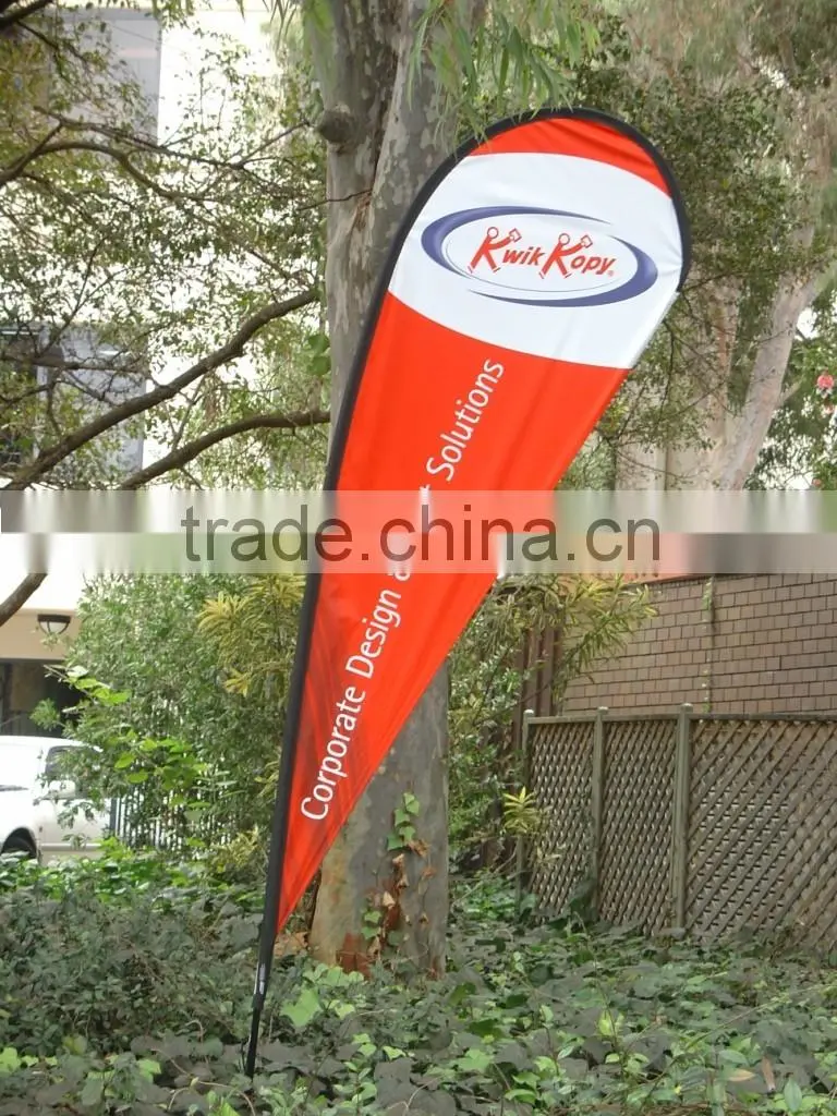 2016 custom feather flags flying beach flags, custom golf putting green flags