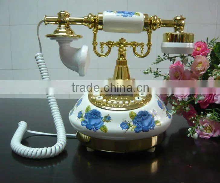 pretty ceramics antique style phone