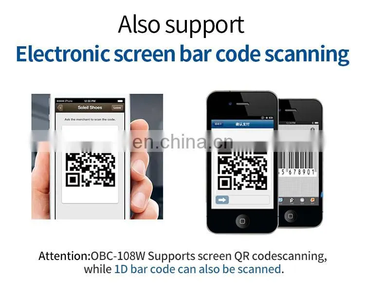 Wireless USB 1D Laser Barcode Reader Portable Scanner Wholesale