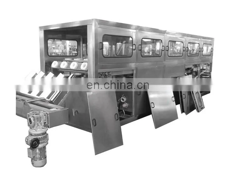 Stainless steel automatic electrical complete 3in1 5 gallon 6 head plastic bottled pure drinking mineral water filling machine