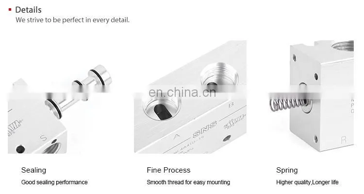 SNS 4A high quantity series brass fitting waterproof pneumatic solenoid valve