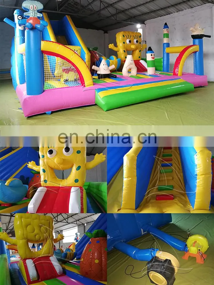 Funny kids inflatable amusement park inflatable combo inflatable bouncer house